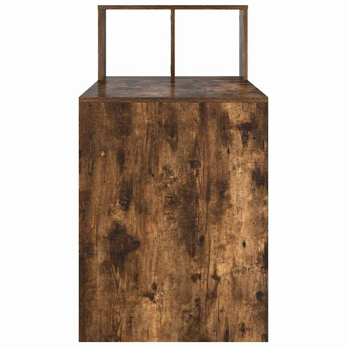 Birou cu raft Stejar afumat 108 x 55 x 103.5 cm Lemn compozit - WALTI WALTI