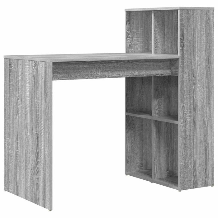 Birou cu raft Gri Sonoma 108 x 55 x 103.5 cm Lemn compozit - WALTI WALTI