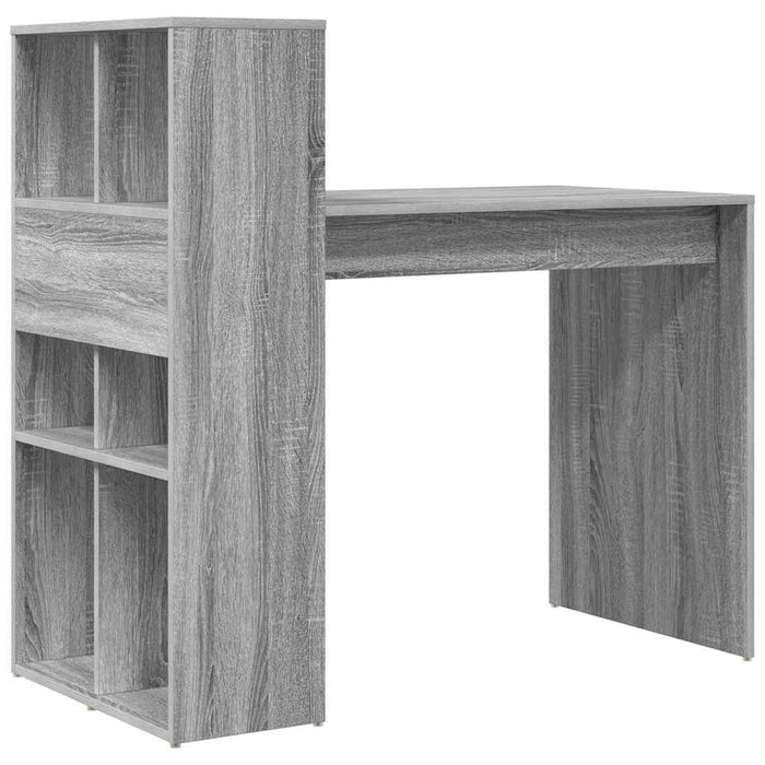 Birou cu raft Gri Sonoma 108 x 55 x 103.5 cm Lemn compozit - WALTI WALTI