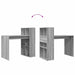 Birou cu raft Gri Sonoma 108 x 55 x 103.5 cm Lemn compozit - WALTI WALTI