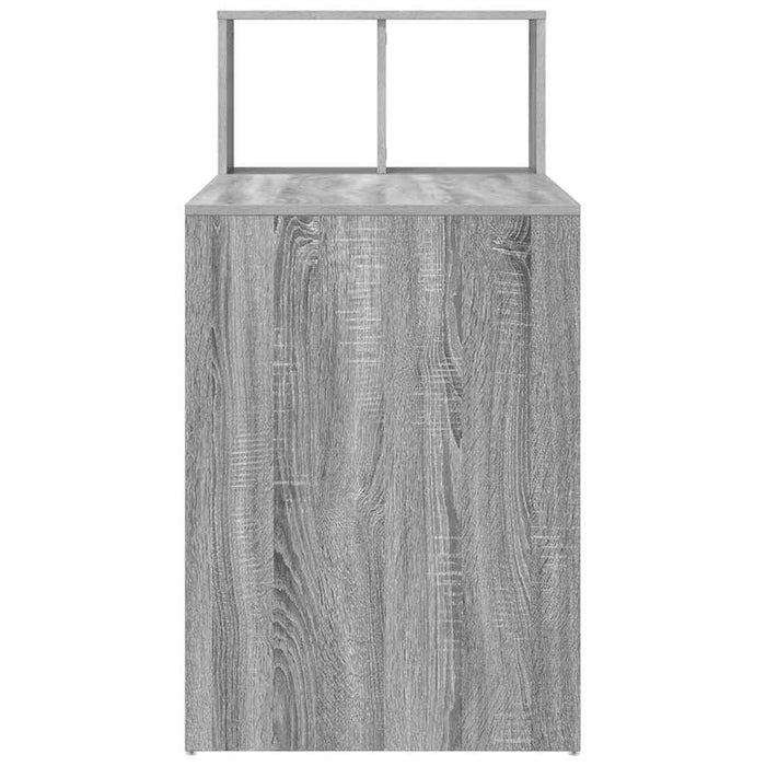Birou cu raft Gri Sonoma 108 x 55 x 103.5 cm Lemn compozit - WALTI WALTI
