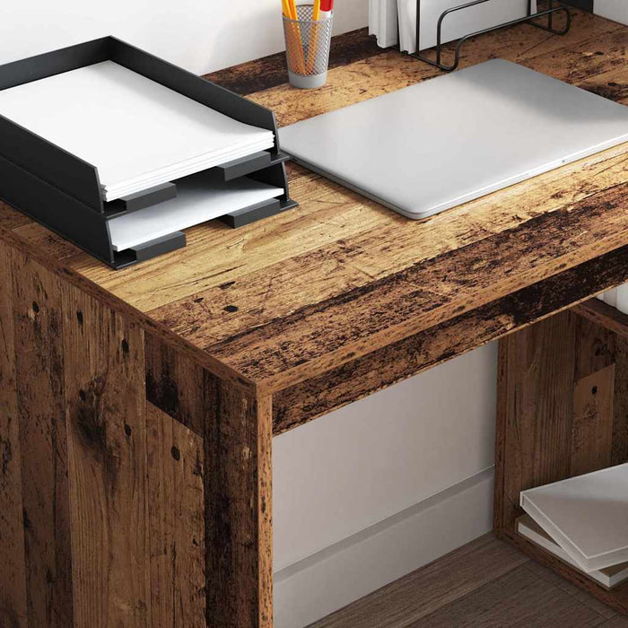 Birou cu raft Lemn vechi 108 x 55 x 103.5 cm Lemn compozit - WALTI WALTI