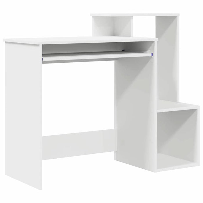 Birou cu raft Alb 106 x 40 x 88.5 cm Lemn compozit - WALTI WALTI