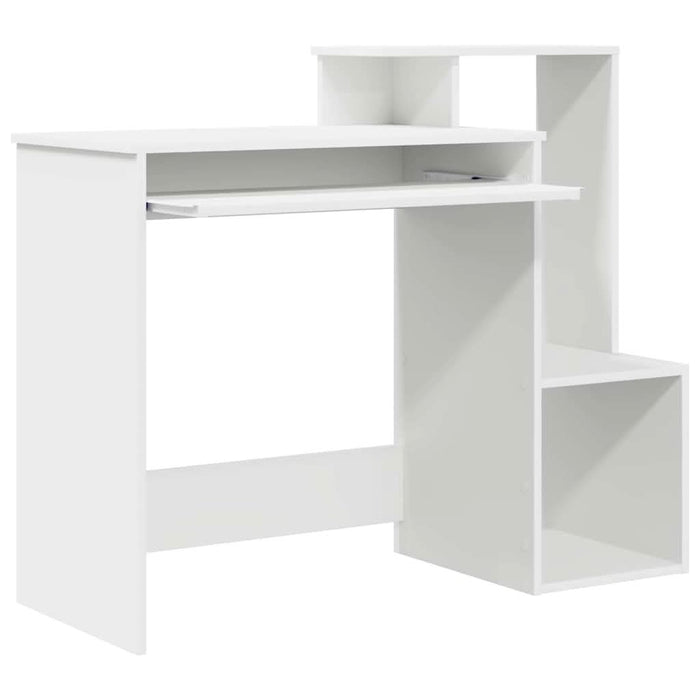 Birou cu raft Alb 106 x 40 x 88.5 cm Lemn compozit - WALTI WALTI