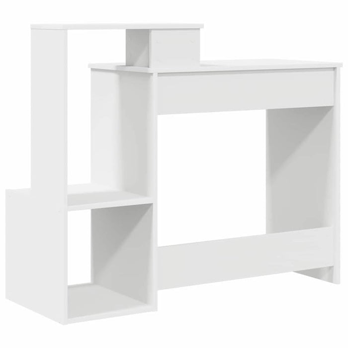 Birou cu raft Alb 106 x 40 x 88.5 cm Lemn compozit - WALTI WALTI