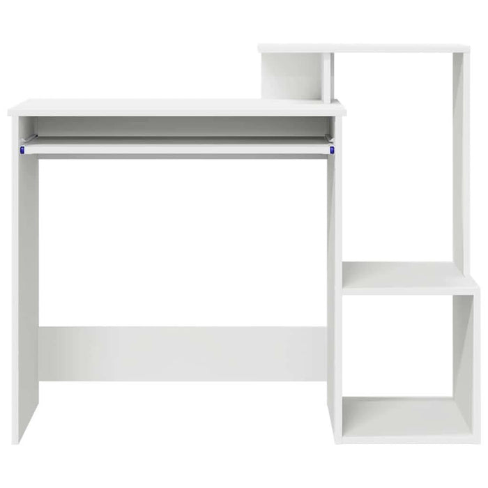 Birou cu raft Alb 106 x 40 x 88.5 cm Lemn compozit - WALTI WALTI