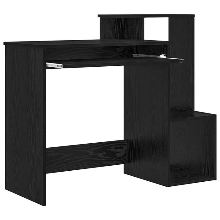 Birou cu raft Stejar Negru 106 x 40 x 88.5 cm Lemn compozit - WALTI WALTI