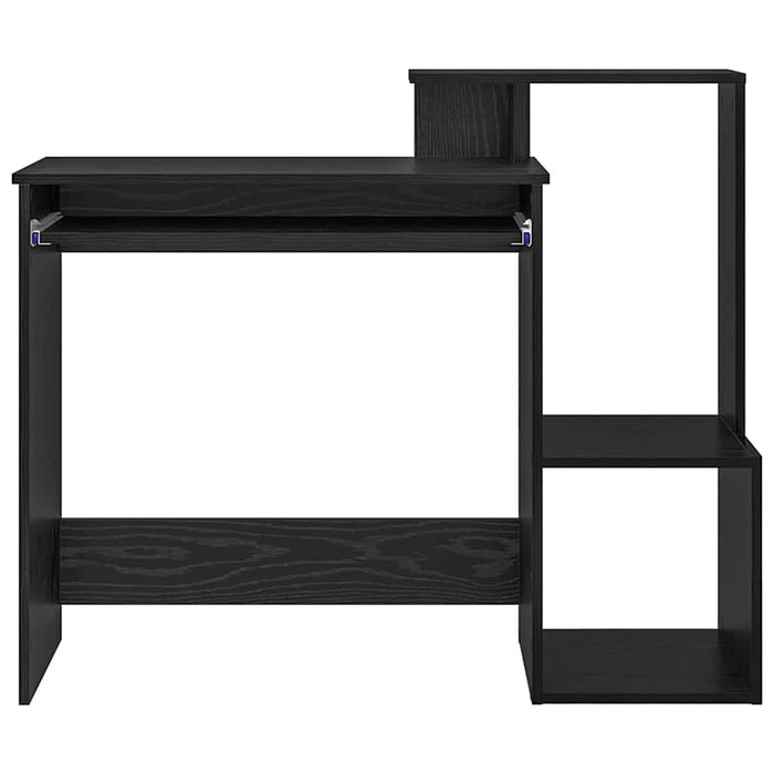 Birou cu raft Stejar Negru 106 x 40 x 88.5 cm Lemn compozit - WALTI WALTI