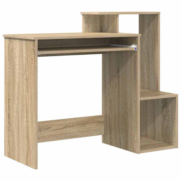 Birou cu raft Stejar sonoma 106 x 40 x 88.5 cm Lemn compozit - WALTI WALTI