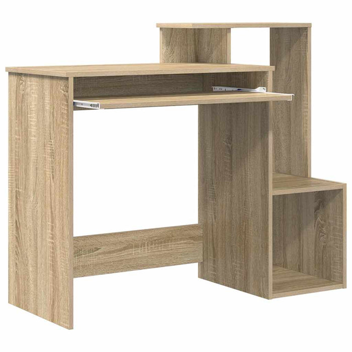 Birou cu raft Stejar sonoma 106 x 40 x 88.5 cm Lemn compozit - WALTI WALTI