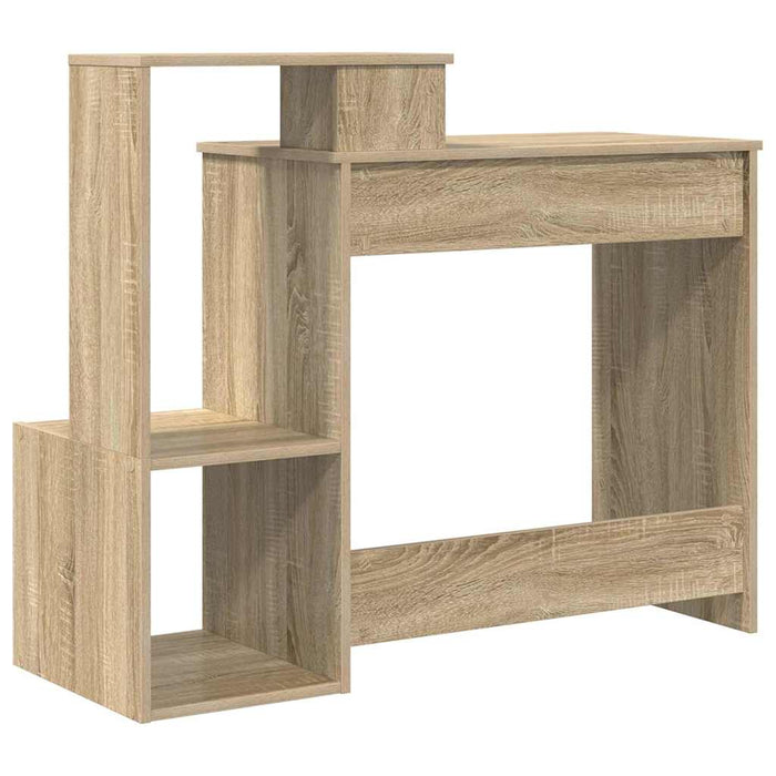 Birou cu raft Stejar sonoma 106 x 40 x 88.5 cm Lemn compozit - WALTI WALTI