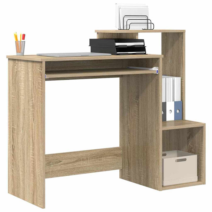 Birou cu raft Stejar sonoma 106 x 40 x 88.5 cm Lemn compozit - WALTI WALTI