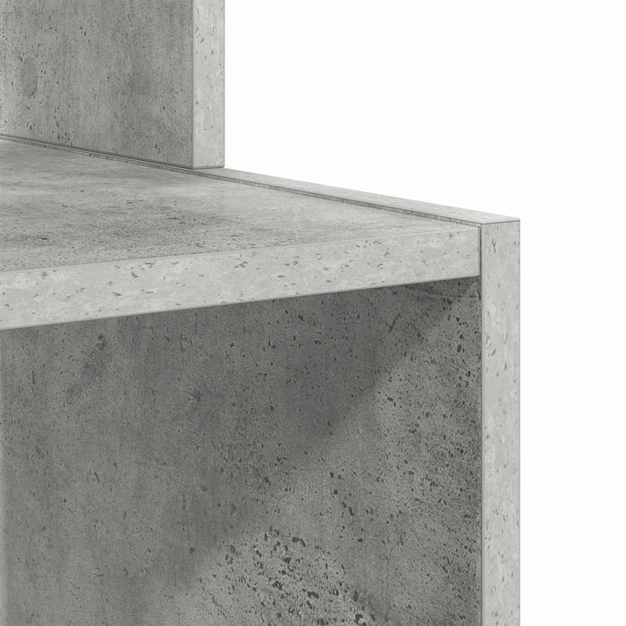 Birou cu raft Gri beton 106 x 40 x 88.5 cm Lemn compozit - WALTI WALTI