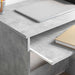 Birou cu raft Gri beton 106 x 40 x 88.5 cm Lemn compozit - WALTI WALTI