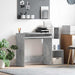 Birou cu raft Gri beton 106 x 40 x 88.5 cm Lemn compozit - WALTI WALTI