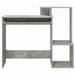 Birou cu raft Gri beton 106 x 40 x 88.5 cm Lemn compozit - WALTI WALTI