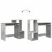Birou cu raft Gri beton 106 x 40 x 88.5 cm Lemn compozit - WALTI WALTI