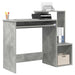 Birou cu raft Gri beton 106 x 40 x 88.5 cm Lemn compozit - WALTI WALTI