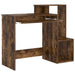Birou cu raft Stejar afumat 106 x 40 x 88.5 cm Lemn compozit - WALTI WALTI