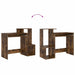 Birou cu raft Stejar afumat 106 x 40 x 88.5 cm Lemn compozit - WALTI WALTI
