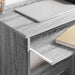 Birou cu raft Gri Sonoma 106 x 40 x 88.5 cm Lemn compozit - WALTI WALTI