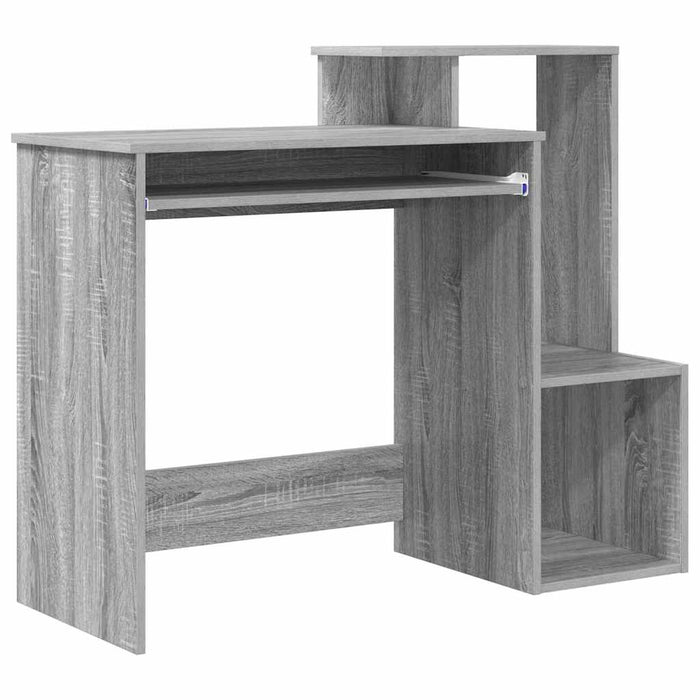 Birou cu raft Gri Sonoma 106 x 40 x 88.5 cm Lemn compozit - WALTI WALTI