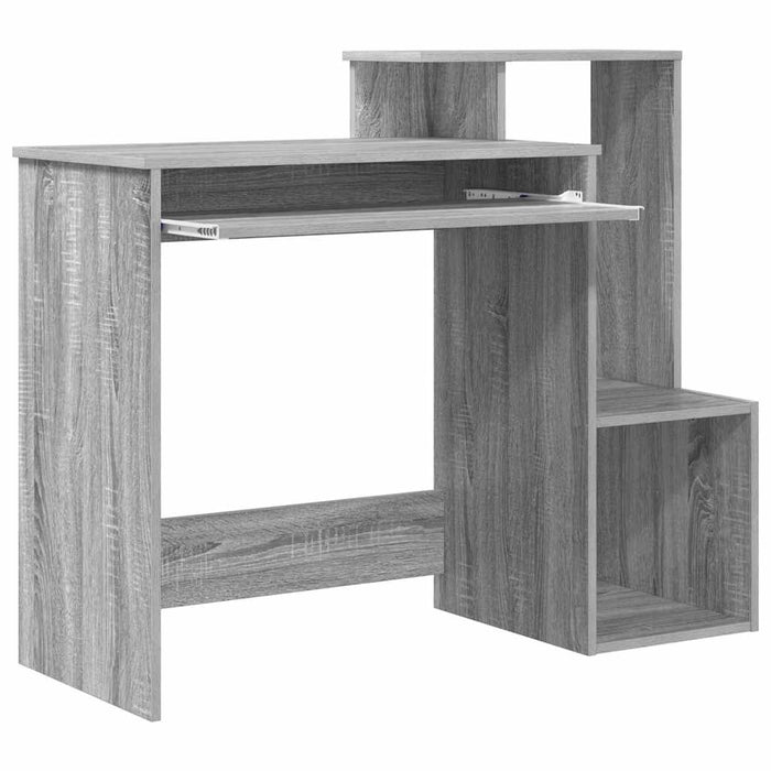 Birou cu raft Gri Sonoma 106 x 40 x 88.5 cm Lemn compozit - WALTI WALTI