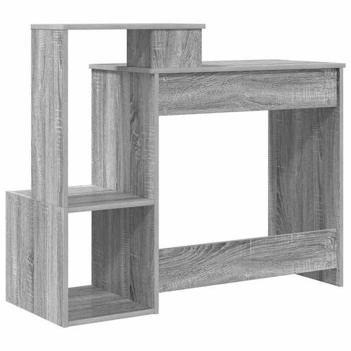 Birou cu raft Gri Sonoma 106 x 40 x 88.5 cm Lemn compozit - WALTI WALTI