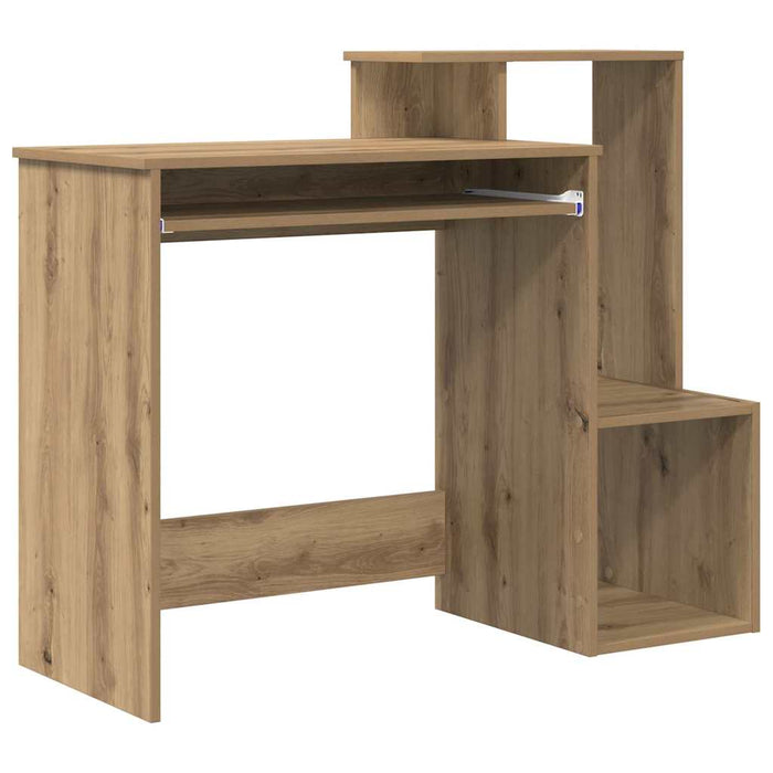 Birou cu raft Stejar Artizanal 106 x 40 x 88.5 cm Lemn compozit - WALTI WALTI