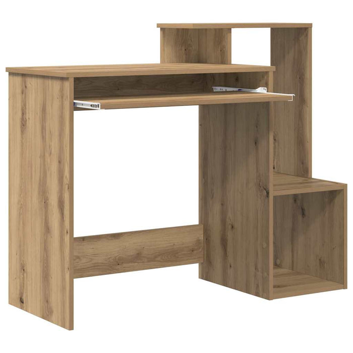 Birou cu raft Stejar Artizanal 106 x 40 x 88.5 cm Lemn compozit - WALTI WALTI