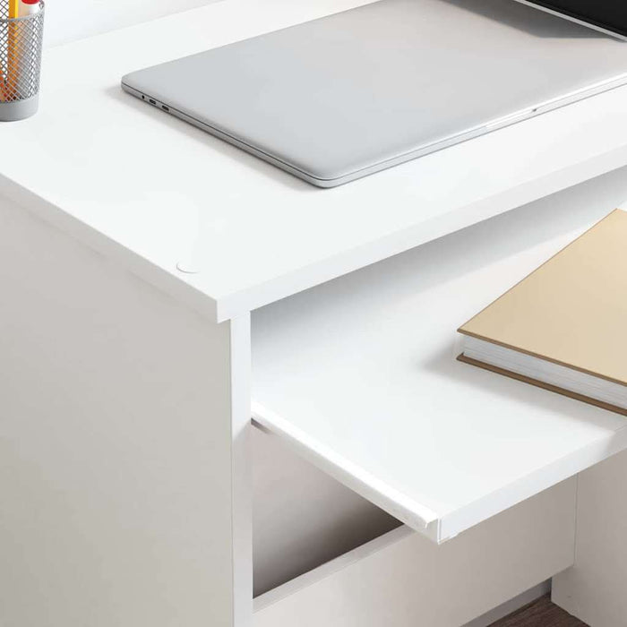 Birou cu depozitare Alb 120.5 x 44 x 88.5 cm Lemn compozit - WALTI WALTI
