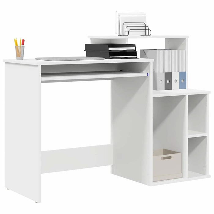 Birou cu depozitare Alb 120.5 x 44 x 88.5 cm Lemn compozit - WALTI WALTI