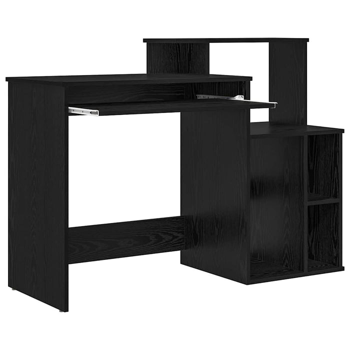 Birou cu depozitare cu raft Stejar Negru 120.5 x 44 x 88.5 cm - WALTI WALTI