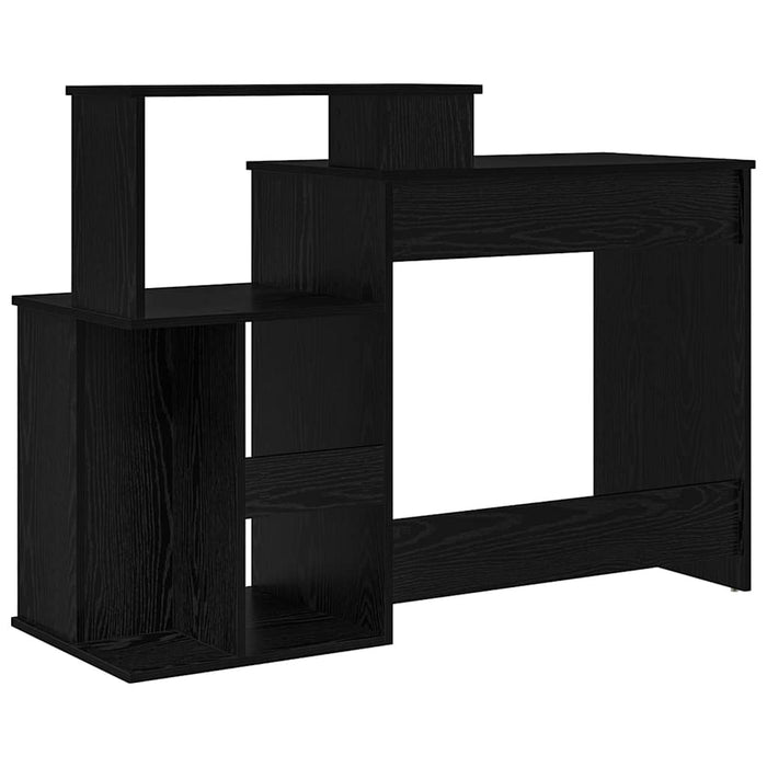 Birou cu depozitare cu raft Stejar Negru 120.5 x 44 x 88.5 cm - WALTI WALTI