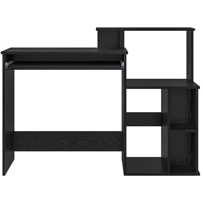 Birou cu depozitare cu raft Stejar Negru 120.5 x 44 x 88.5 cm - WALTI WALTI