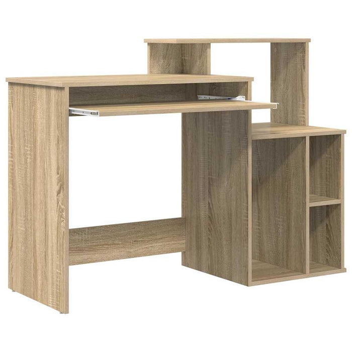 Birou cu depozitare cu raft Stejar sonoma 120.5 x 44 x 88.5 cm - WALTI WALTI