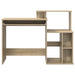 Birou cu depozitare cu raft Stejar sonoma 120.5 x 44 x 88.5 cm - WALTI WALTI