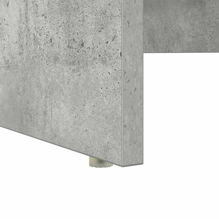 Birou cu depozitare cu raft Gri beton 120.5 x 44 x 88.5 cm - WALTI WALTI