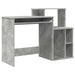 Birou cu depozitare cu raft Gri beton 120.5 x 44 x 88.5 cm - WALTI WALTI
