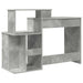 Birou cu depozitare cu raft Gri beton 120.5 x 44 x 88.5 cm - WALTI WALTI