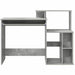 Birou cu depozitare cu raft Gri beton 120.5 x 44 x 88.5 cm - WALTI WALTI