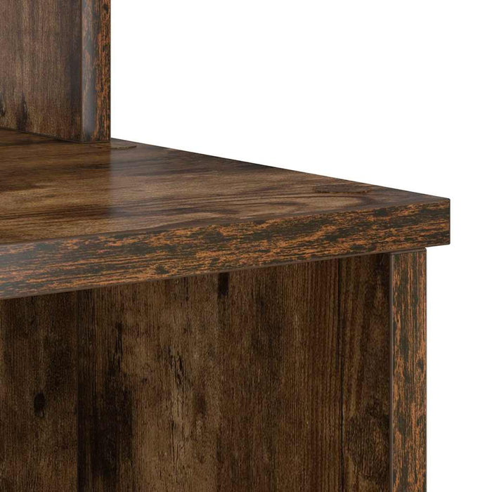 Birou cu depozitare cu raft Stejar afumat 120.5 x 44 x 88.5 cm - WALTI WALTI