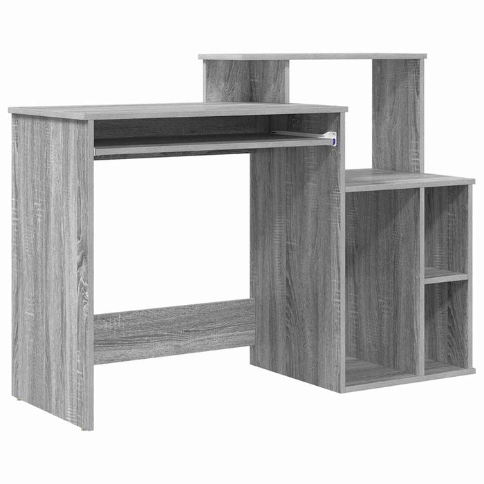 Birou cu depozitare cu raft sonoma gri 120.5 x 44 x 88.5 cm - WALTI WALTI