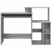 Birou cu depozitare cu raft sonoma gri 120.5 x 44 x 88.5 cm - WALTI WALTI