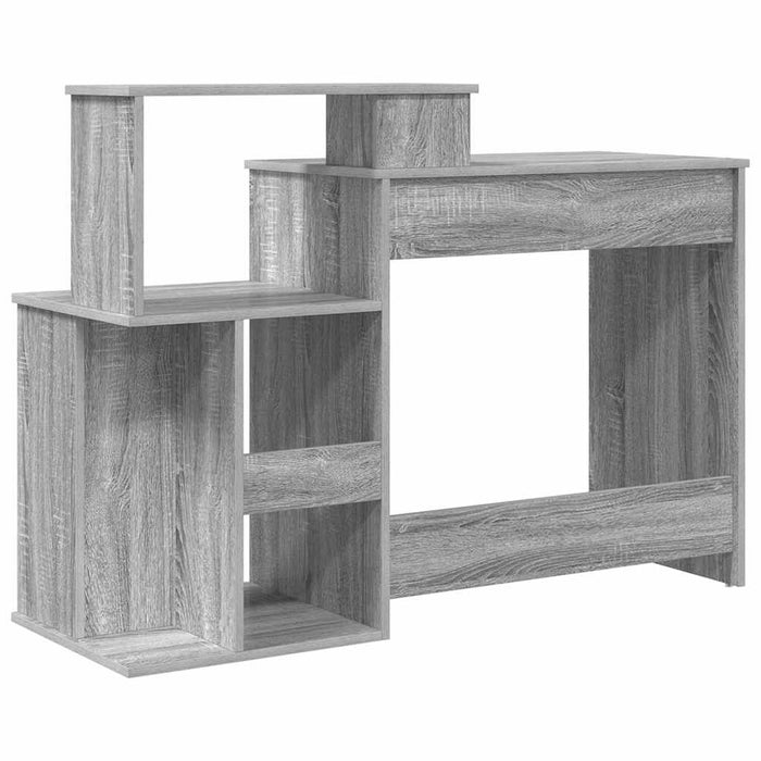 Birou cu depozitare cu raft sonoma gri 120.5 x 44 x 88.5 cm - WALTI WALTI