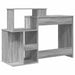 Birou cu depozitare cu raft sonoma gri 120.5 x 44 x 88.5 cm - WALTI WALTI