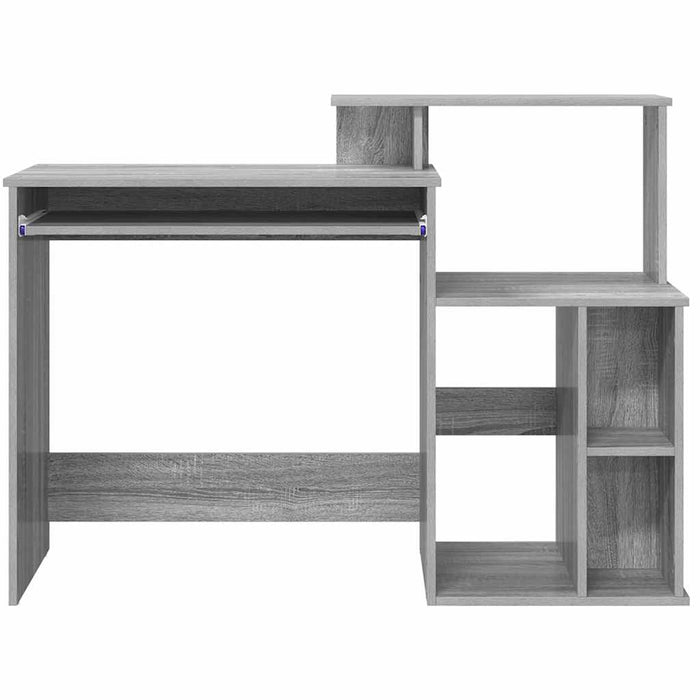 Birou cu depozitare cu raft sonoma gri 120.5 x 44 x 88.5 cm - WALTI WALTI