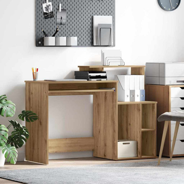 Birou cu depozitare stejar artizanal 120.5 x 44 x 88.5 cm - WALTI WALTI