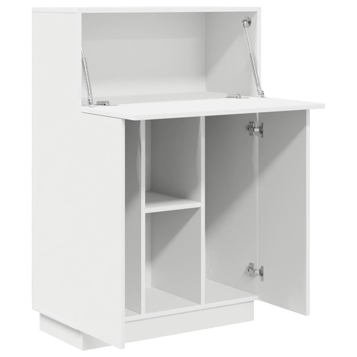 Birou cu raft cu ușă Alb 71.5 x 31.5 x 106.5 cm Lemn compozit - WALTI WALTI