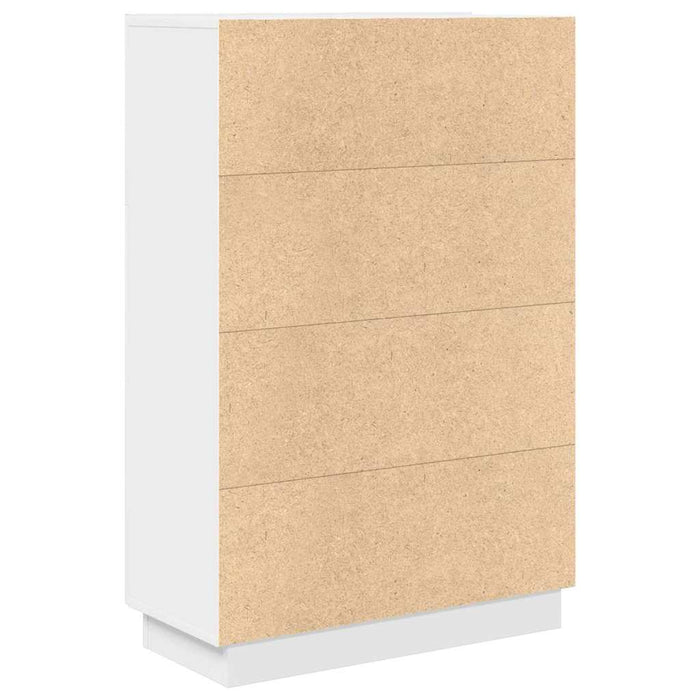 Birou cu raft cu ușă Alb 71.5 x 31.5 x 106.5 cm Lemn compozit - WALTI WALTI